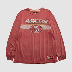 San Francisco 49ers NFL 2010s Long Sleeve T-shirt - Red Vintage on sale