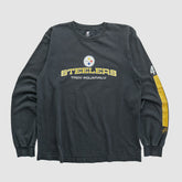 Pittsburgh Steelers NFL 2010s Long Sleeve T-shirt - Black Vintage discount