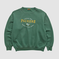 Green Bay Packers Nutmeg 90s Pullover Sweatshirt - Green Vintage discount