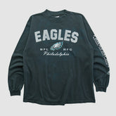 Philadelphia Eagles NFL 2000s Long Sleeve T-shirt - Charcoal Vintage discount