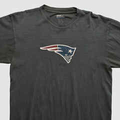 New England Patriots Reebok 2000s Long Sleeve T-shirt - Charcoal Vintage for sale