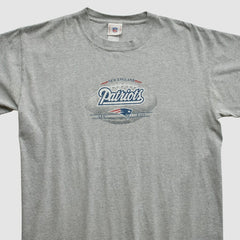 New England Patriots NFL 2000s T-shirt - Heather Gray Vintage on sale