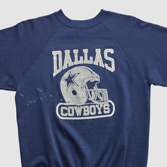 Dallas Cowboys Logo 7 80s Pullover Sweatshirt - Navy Vintage cheap