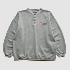 Denver Broncos Starter 90s Pullover Sweatshirt - Heather Gray Vintage outlet