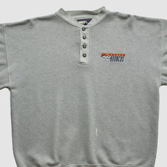 Denver Broncos Starter 90s Pullover Sweatshirt - Heather Gray Vintage outlet