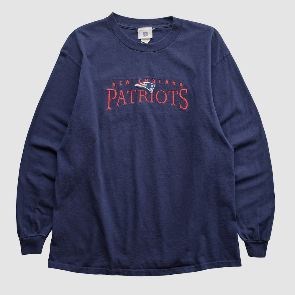 New England Patriots NFL 2000s Long Sleeve T-shirt - Navy Vintage outlet