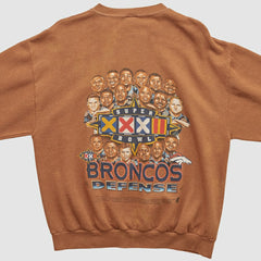 Denver Broncos Delta 1998 Pullover Sweatshirt - Clay Vintage sale
