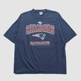 New England Patriots Lee Apparel 2002 T-shirt - Navy Vintage discount