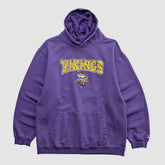Minnesota Vikings NFL 2000s Hooded Pullover Sweatshirt - Purple Vintage on sale