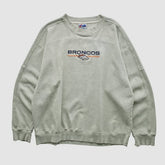 Denver Broncos Majestic 2000s Pullover Sweatshirt - Heather Gray Vintage online