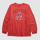 New England Patriots NFL 2010s Long Sleeve T-shirt - Red Vintage sale