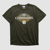 Pittsburgh Steelers Reebok 2006 T-shirt - Charcoal Vintage for sale