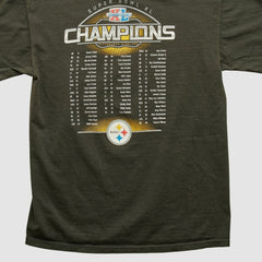 Pittsburgh Steelers Reebok 2006 T-shirt - Charcoal Vintage for sale