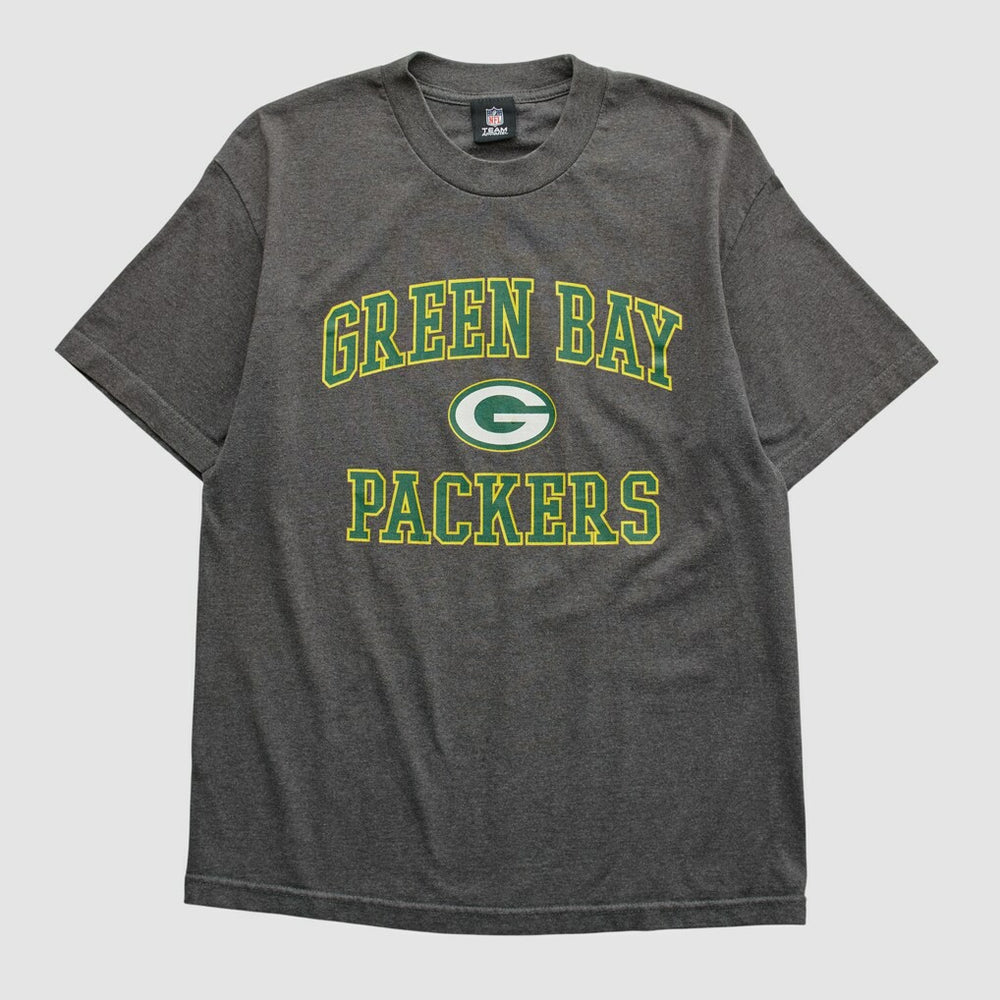 Green Bay Packers NFL 2010s T-shirt - Dark Heather Gray Vintage sale