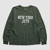 New York Jets 2000s Long Sleeve T-shirt - Green Vintage for sale