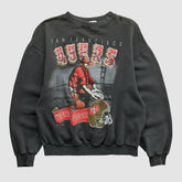 San Francisco 49ers All Out Fan 90s Pullover Sweatshirt - Black Vintage discount