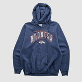 Denver Broncos Pro Player 90s Hooded Pullover Sweatshirt - Navy Vintage online