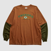 Green Bay Packers NFL 2000s Long Sleeve T-shirt - Clay Vintage online