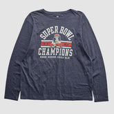 New England Patriots NFL Pro Line 2015 Long Sleeve T-shirt - Navy Vintage sale