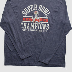 New England Patriots NFL Pro Line 2015 Long Sleeve T-shirt - Navy Vintage sale