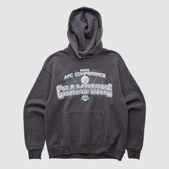 Pittsburgh Steelers NFL 2008 Hooded Pullover Sweatshirt - Black Vintage discount