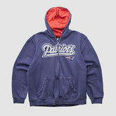New England Patriots NFL 2010s Hooded Full Zip Sweatshirt - Navy Vintage online