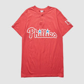 Philadelphia Phillies Majestic 2000s T-shirt - Red Vintage