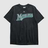 Miami Marlins Majestic 2000s T-shirt - Black Vintage