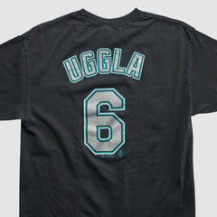 Miami Marlins Majestic 2000s T-shirt - Black Vintage