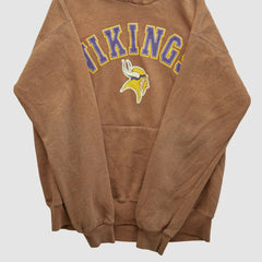 Minnesota Vikings Lee Apparel 2000s Hooded Pullover Sweatshirt - Clay Vintage on sale