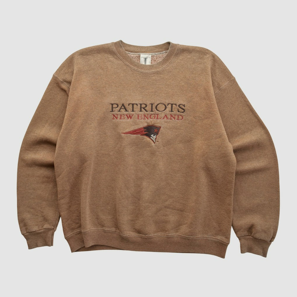 New England Patriots Jostens 90s Pullover Sweatshirt - Clay Vintage discount