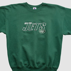 New York Jets Champion 2000s Pullover Sweatshirt - Green Vintage sale