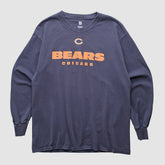 Chicago Bears NFL 2000s Long Sleeve T-shirt - Navy Vintage for sale
