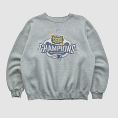 Super Bowl XXXVIII Lee Apparel 2004 Pullover Sweatshirt - Heather Gray Vintage online