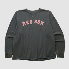 Boston Red Sox 2000s Long Sleeve T-shirt - Black Vintage | Nike