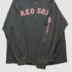 Boston Red Sox 2000s Long Sleeve T-shirt - Black Vintage | Nike