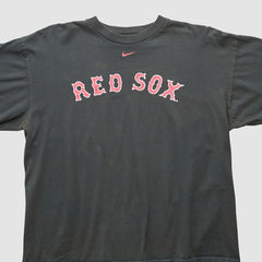 Boston Red Sox 2000s Long Sleeve T-shirt - Black Vintage | Nike