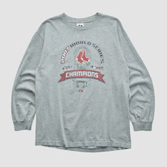 World Series Champions Majestic 2007 Long Sleeve T-shirt - Heather Gray Vintage
