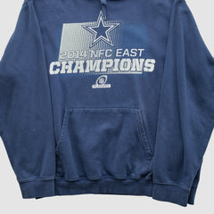 NFC East Champions 2014 Hooded Pullover Sweatshirt - Navy Vintage sale