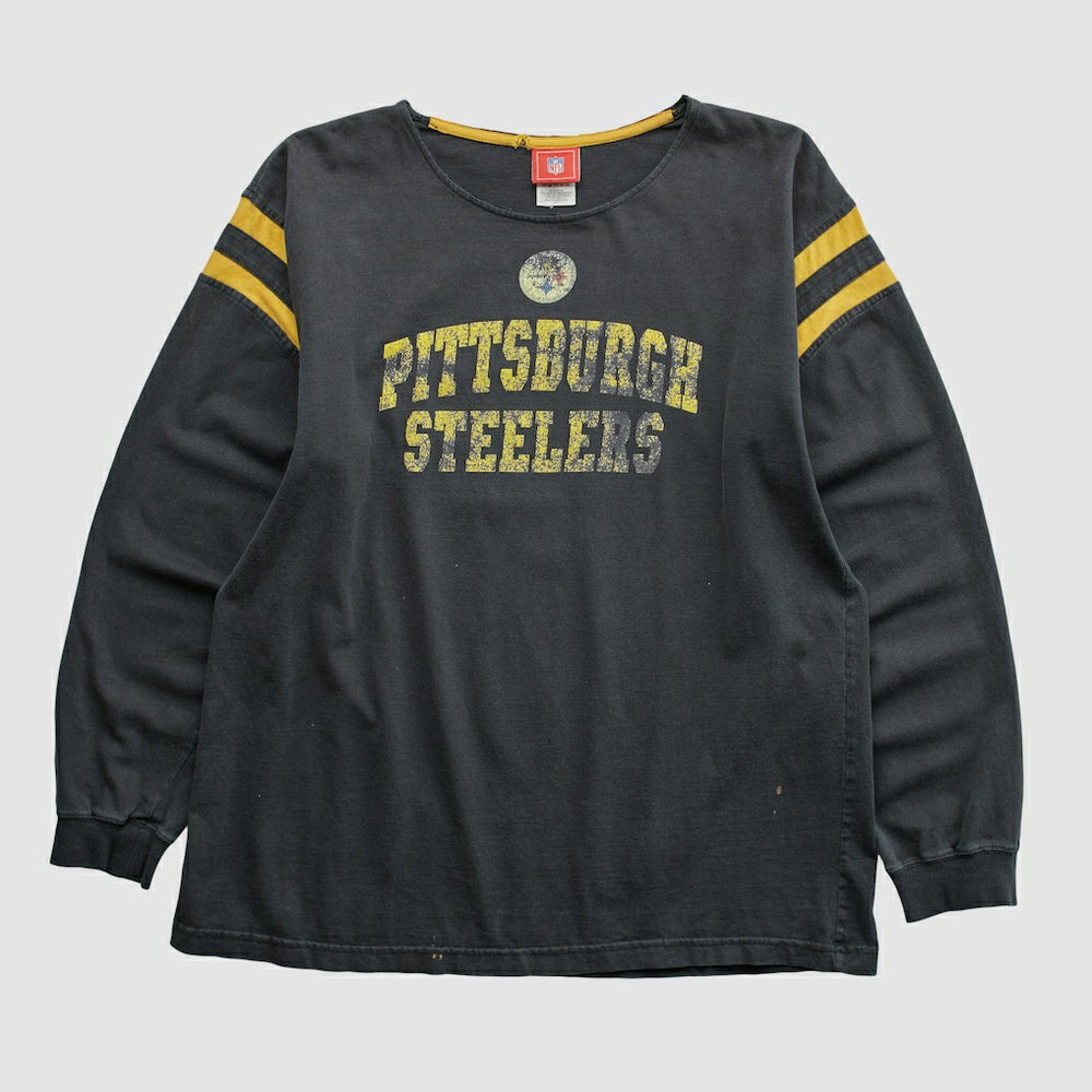 Pittsburgh Steelers NFL 2000s Long Sleeve T-shirt - Black Vintage outlet