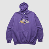 Baltimore Ravens NFL 2000s Hooded Pullover Sweatshirt - Purple Vintage for sale