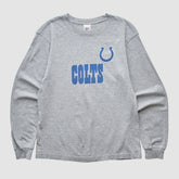 Indianapolis Colts NFL 2000s Long Sleeve T-shirt - Heather Gray Vintage sale
