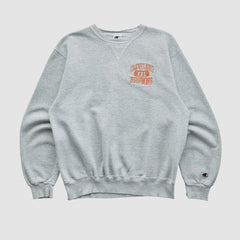 Cleveland Browns Champion 90s Pullover Sweatshirt - Heather Gray Vintage online