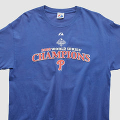 World Series Champions Majestic 2008 T-shirt - Blue Vintage