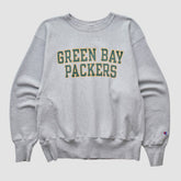 Green Bay Packers Champion 2000s Pullover Sweatshirt - Heather Gray Vintage discount