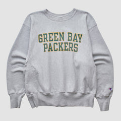 Green Bay Packers Champion 2000s Pullover Sweatshirt - Heather Gray Vintage discount