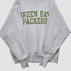 Green Bay Packers Champion 2000s Pullover Sweatshirt - Heather Gray Vintage discount