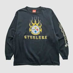 Pittsburgh Steelers NFL 2000s Long Sleeve T-shirt - Black Vintage outlet