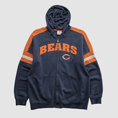 Chicago Bears NFL 2010s Hooded Full Zip Sweatshirt - Navy Vintage cheap