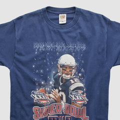 Super Bowl MVP Fruit of The Loom 2002 T-shirt - Navy Vintage online